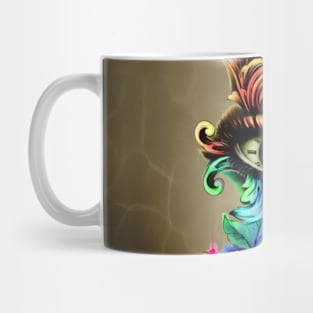 Awesome eye with clock and dragon Mug